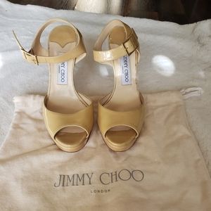 Jimmy Choo sandal size 7.5 color ivory